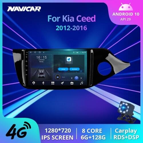 2Din Android10.0 Car Radio For Kia Ceed Cee'd 2 JD RHD 2012-2016 GPS Navigation Auto Radio Bluetooth Player Carplay Car Receiver