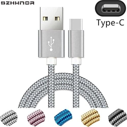 1m 2m Big Metal Plug type C USB Fast charger For huawei p20 lite mate 20 pro honor 10 9 for Xiaomi redmi K20 mi a2 HTC U11 life