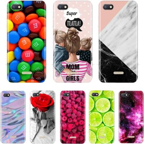 For Xiaomi Redmi 6A Case Cover Soft Silicone Back Cover for Redmi6 6 A Cartoon TPU Case For Xiaomi Redmi 6A 6 A A6 Phone Cases