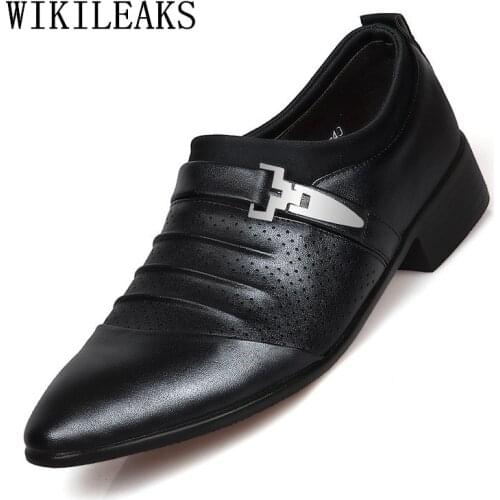 Designer Luxury Mens Dress Shoes Leather Italian Loafers Man Shoes Formal Party Office Wedding Shoes Men Classic Herren Schuhe