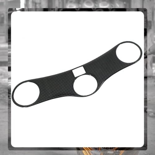 For HONDA CBR600RR CBR 600RR F5 2005 2006 Motorcycle Carbon Fiber Decal Sticker Pad Triple Tree Top Clamp Upper Front Protector
