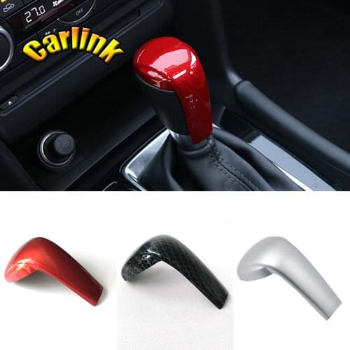 For Mazda 2 3 6 CX-3 CX3 CX-5 CX5 CX-9 CX9 2017-2019 Gear Box Sport Style Gear Head Shift Cover Trim Stickers Gear Box Frame