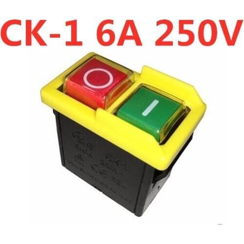 CK-1 6A 250VAC electromagnetic switch button switch grinder start switch CK1
