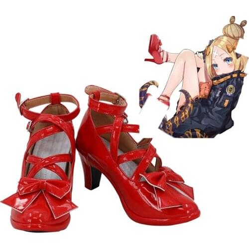 FGO Fate Grand Order 3rd Anniversary Abigail Williams Cosplay Shoes High Heel Red Boots Custom Made Any Size