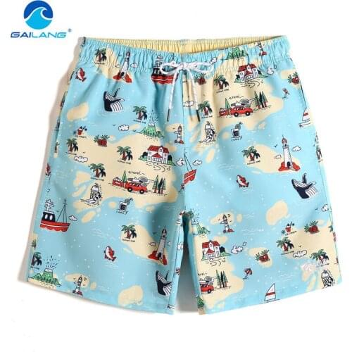 Gailang Brand Mens Trunks Swimwear Sexy Swimming Boxer Swimsuits Man Borad Surfing Shorts Quick Drying Boardshorts Plus Size