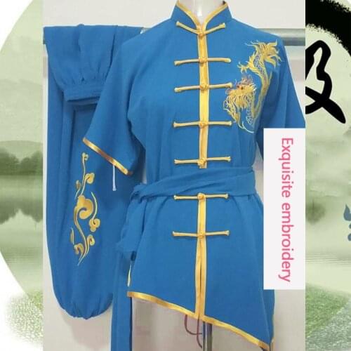 Mens Boys Childrens Kids Kung Fu Master Tai Chi Dragon Chinese Uniform Outfit Costume Top Shirt Pants Set