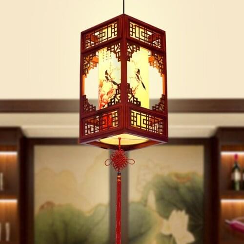 Chinese Style Small Droplight Archaize Bar Counter Lantern Light Hotel Restaurant Corridor Hanging Lantern Halloween Decoration
