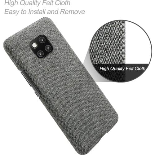 Anti-slip Ultra Thin Fabric Cloth Case For Huawei Mate 20 Pro Anti-Drop Phone Bag Cover For Huawei Mate 20 Pro LYA-L09 LYA-L29