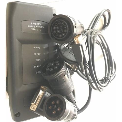 ET 2019C FOR CAT+ EST 2016C FORPer-kins +14pin New Cable with et 3 Adapter III Comm 3 p/n 317-7485 free shipping