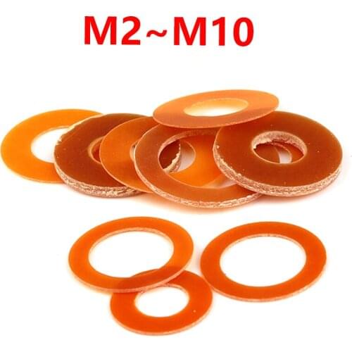 M4 M6 M8 M10 Gasket Mat Round Bakelite Flat Plastic Tree High Temperature Insulation Plastic Meson Gasket Phenolic Gasket