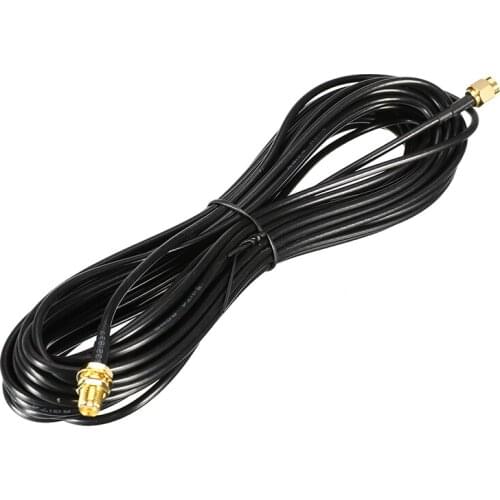 Universal 9m Standard RP-SMA Male to Female MF Jack Wifi Antenna Extension Cable Lead Wire Gold Plated High Quality Pro Supplies