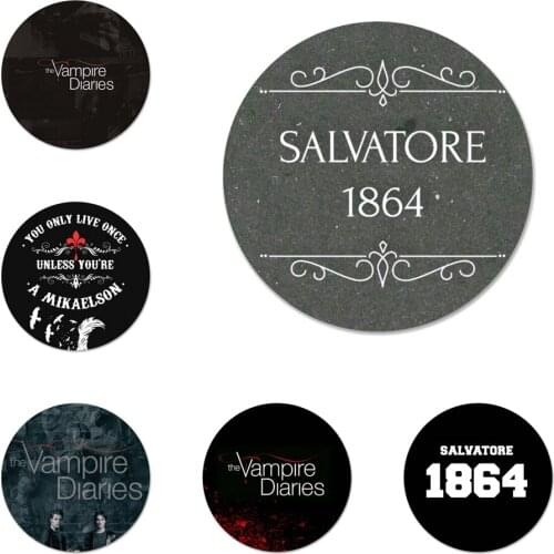The Vampire Diaries Badge Brooch Pin Accessories For Clothes Backpack Decoration gift 58mm