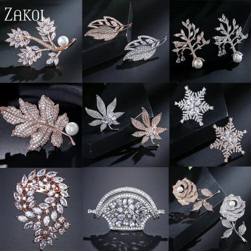 Свадебные броши на одежду ZAKOL China At AliExpress