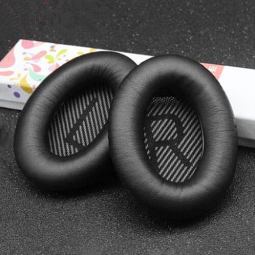 Headset Cover Cushion Replacement 1 Pair Replacement Headphone Ear Pads Cushion Cover for Bose QC35 QC35 I QC35 II