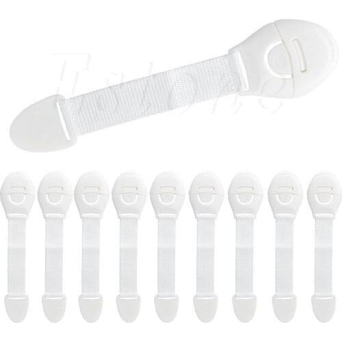 HUYU 10 pcs Child Infant Baby Kids Toddler Safety Door Cabinet Drawer Cupboard Locks