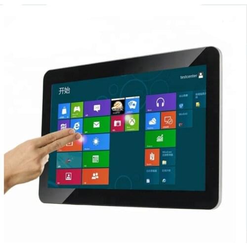 15.6 inch open frame LCD touch screen monitor floor standing advertising player all in one computer