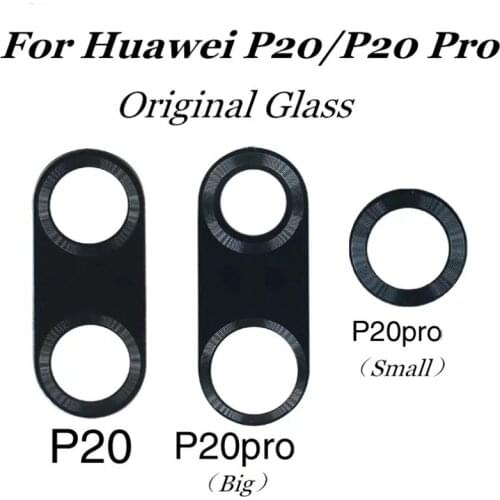2PS Original For Huawei P20 Rear Back Camera Glass Len Cover with sticker Adhesive Tape For P20 Pro replacement RepairSpareParts