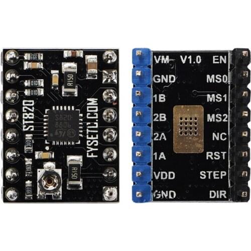 5pcs ST820 Stepper Motor Driver Stepstick Smallest 45V 256 Microstepping Peak 2.5A RAMPS Based on STSPIN820 for 3d printer parts