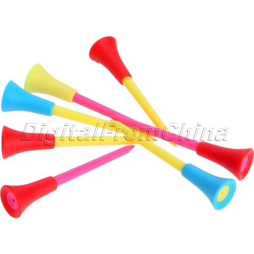 50 Pcs/Bag Golf Tools 83mm Multi Color Golf Tees Plastic Durable Rubber Cushion Top Tees Golf Accessories Sports Equipments