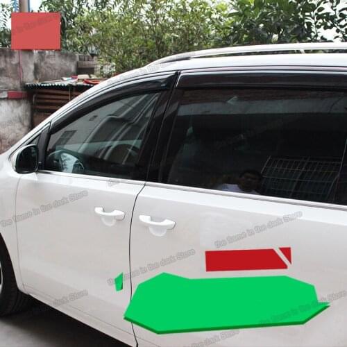Acrylic car window rain shield visor shutter for volkswagen vw sharan 2011 2012 2013 2014 2015 2016 2017 2018 seat Alhambra