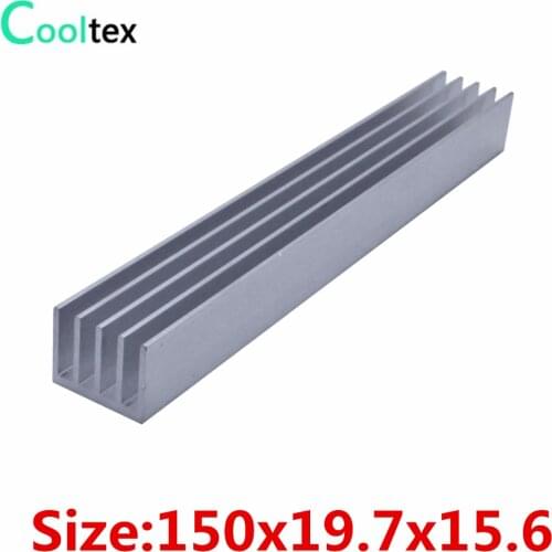 2pcs/lot) 150x19.7x15.6mm Aluminum heatsink radiator for chip LED RAM computer 's component heat dissipation cooler cooling