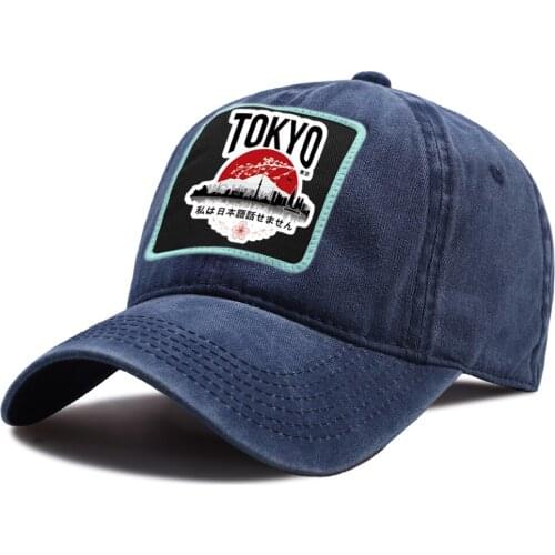 Tokyo Print Baseball Cap Outdoor Hip Hop Snapback Hat Unisex Riding Hats Cotton Baseball Caps I Don't Speak Japanese Design Hat
