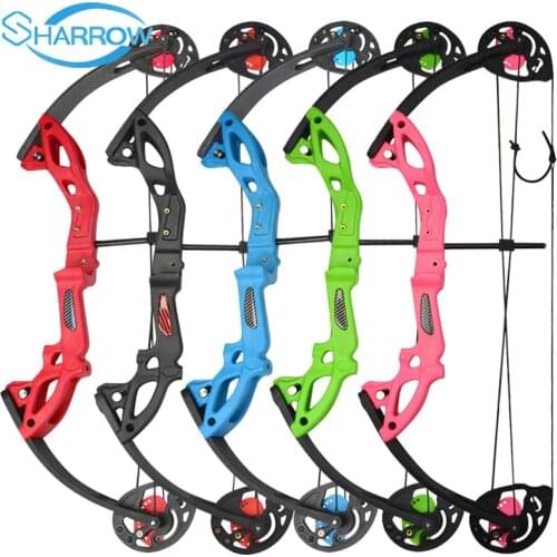 Archery Compound Bow With All Accessories Shooting Arrows and Target Paper Sights Arm Guard Arrow Rest Slingshot Hunting