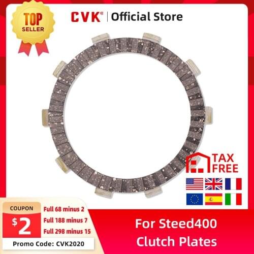 CVK 1Set 7 Pcs Clutch Disc Friction Plates Engine Accessories Clutch Plates For Honda Steed400 600 NC29 AX-1 XR250 BROS