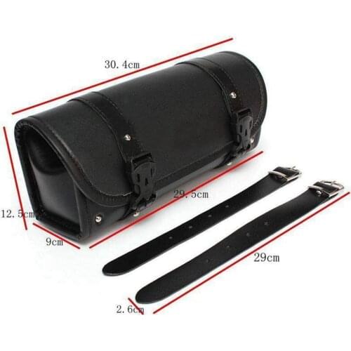 For Harley Sportster Dyna Touring Model Motorcycle Saddle Bag Side PU Leather Universal Luggage Bag Saddlebag Storage Tool Pouch