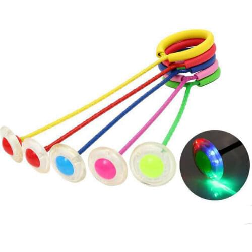 Flash Jumping Foot Force Ball Kids Outdoor Fun Sports Toy LED Children Jumping Force Reaction Training Ball Child-parent Games