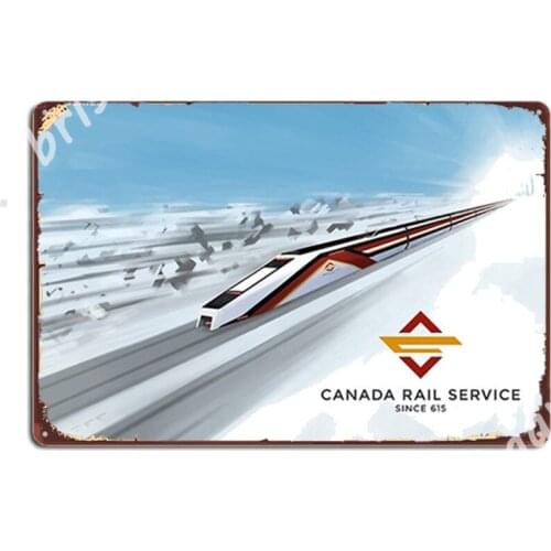 Canada Rail Service K45 Metal Signs Club Home Painting Décor Kitchen Decoration Tin sign Posters
