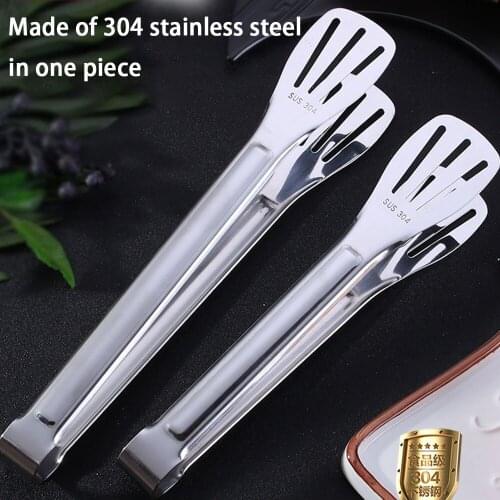 Kitchen Accessories BBQ Barbecue Tong Grill Camping Tools Multifunctional Stainless Steel Food Clip Bread Baking Steak Clamp