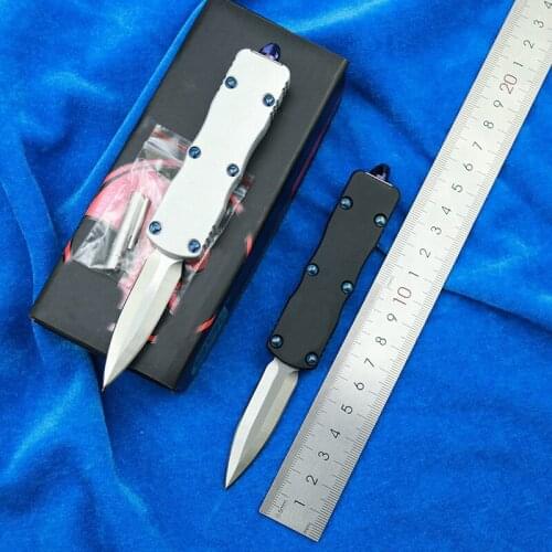 LEMIFSHE Mini D2 Blade Aluminum Handle Survival EDC Camp Hunting Outdoor Kitchen Tool Key Utility Knife