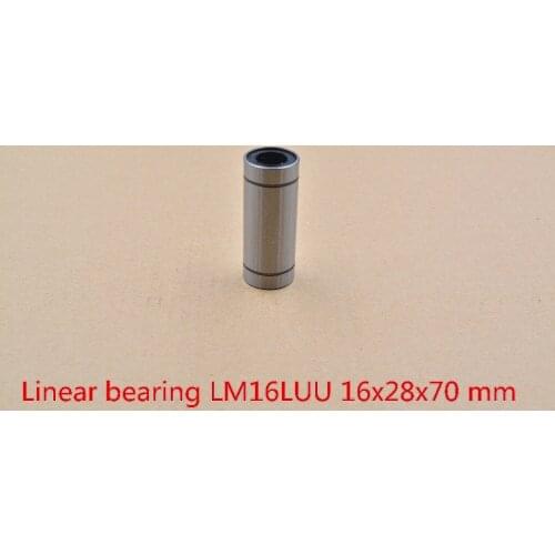 LM16LUU 16mmx28mmx70mm linear ball bearing bush bushing for rod round shaft cnc 1pcs