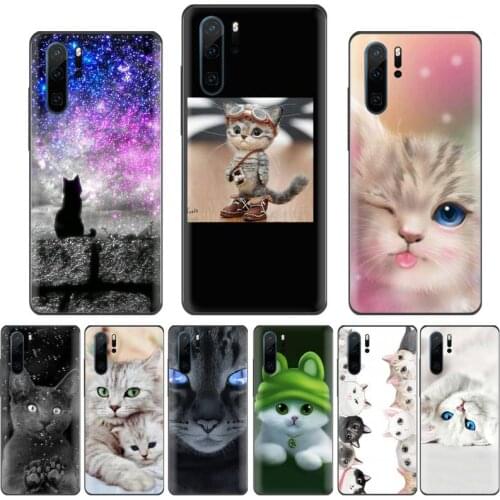 Cute pussy cured Soft Rubber Phone Cover For Huawei Enjoy 7 7s 8 8e 9 9e 10 plus P8lite 2017 Honor 5a view9 play 3e