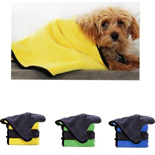 Soft Pet Dogs Towel Bath Absorbent Towel Lint-free Cats Bath Towels Absorbent And Quick-Drying Large ThickTowel Special Pet Towe