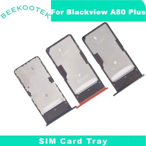 New Original Blackview A80 Plus Sim Card Holder TF Card Tray Card Slot Accessories For A80 Plus 6.49 Inch Smartphone