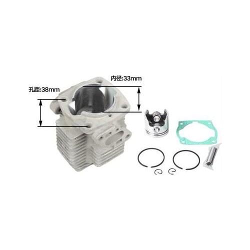 Sprayer Cylinder Piston Kit 33MM With Gasket For Mitsubishi TU26 767 Engine NAKASHI L26M Brush Cutter Weed Eater Spare Parts