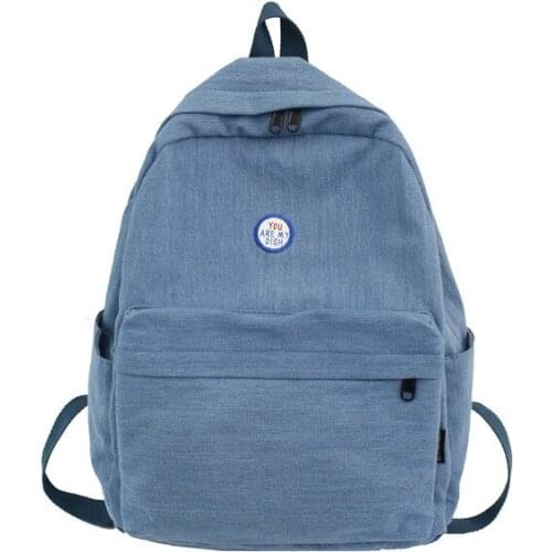 5PCS / LOT School Bag for Women New Fashion Casual Korean Style Student Bookbag Minimalist Backpack Rucksack