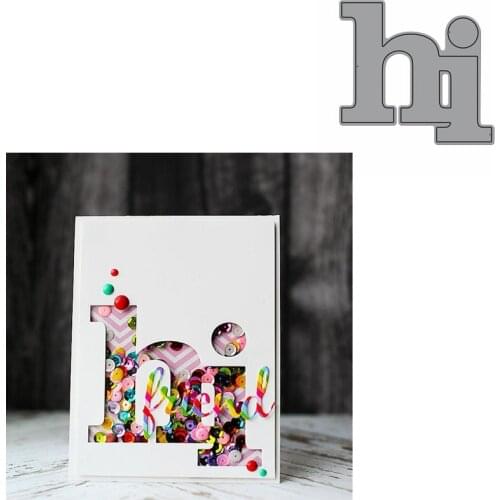 Hi Word Die Cuts For Card Making Hi Word dies scrapbooking metal cutting dies new 2019