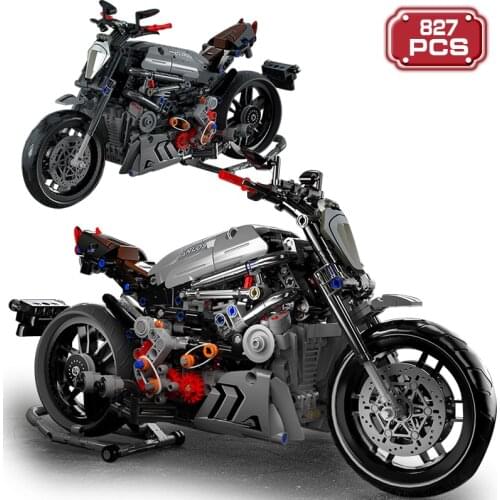 Technical Expert Traffic Car Kit Model Building Block Creator Motorcycle Assembly Bricks Toys For Boys Adult Birthday Gifts