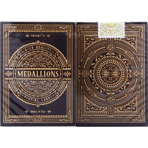 Theory11 Medallions Playing Cards USPCC Medallion Signature Edition Deck Poker Size Magic Card Games Magic Tricks Props