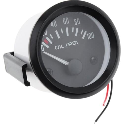 12V 2" 52MM 0-100PSI Universal Colorful LED Digital Car Oil Press Pressure PSI Gauge with Oil Pressure Sensor