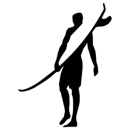 Surfer Guy Cut Vinyl Car Decal Waterproof Cool Boy Car Art Car Styling Rearview Mirror Decor Sticker L208