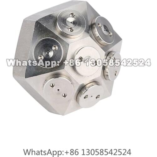 High Pressure Fog Spray Nozzle Head, Ultra Fine Atomization Water Mist Nozzle, 7 Spray Jets Misting Nozzle