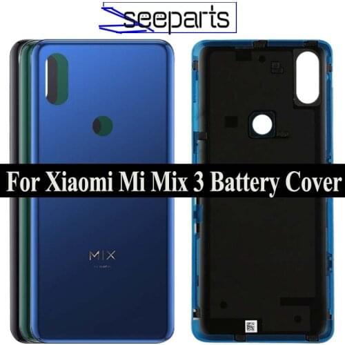For Xiaomi Mi Mix 3 Back Battery Cover Rear Door Housing Case Panel Replacement Original Used For Xiaomi Mi Mix 3 Battery Cover