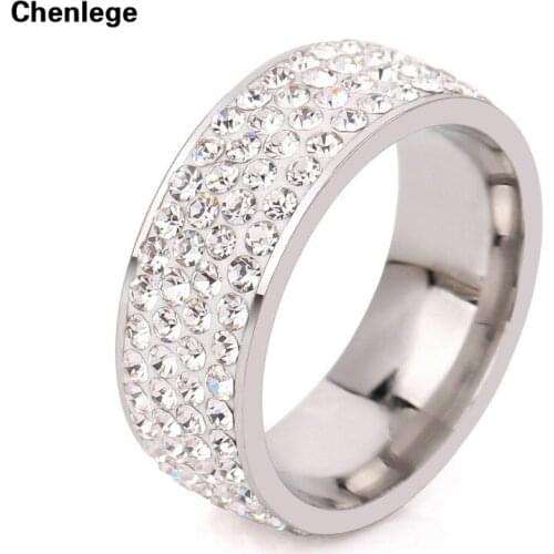 Full rhinestone finger white rings for woman charms CZ stone fashion new ladies crystal ring hot sale wholesale shining wedding