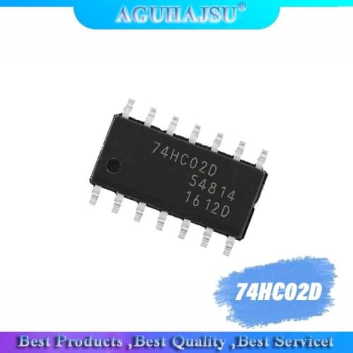 10PCS 74HC02D SOP14 74HC02 SOP SN74HC02DR SN72HC02 SMD new and original IC