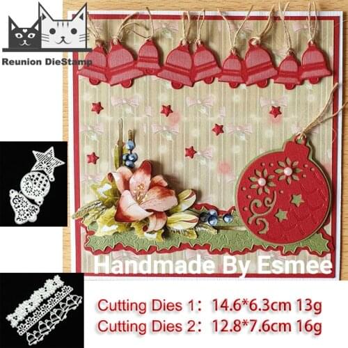 Reunion 2020 New Christmas Bell Metal Cutting Dies for DIY Scrapbooking Album Decorative Embossing Paper Cards Dies Cuts Crafts