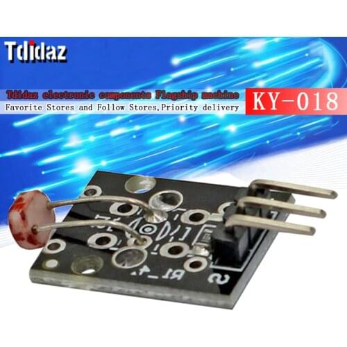 3pin KY-018 Optical Sensitive Resistance Light Detection Photosensitive Sensor Module DIY Kit